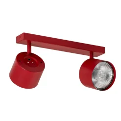 Plafondspot Chloe verstelbaar 2-lamps, rood