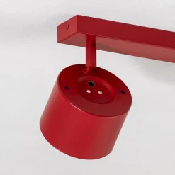 Plafondspot Chloe verstelbaar 2-lamps, rood