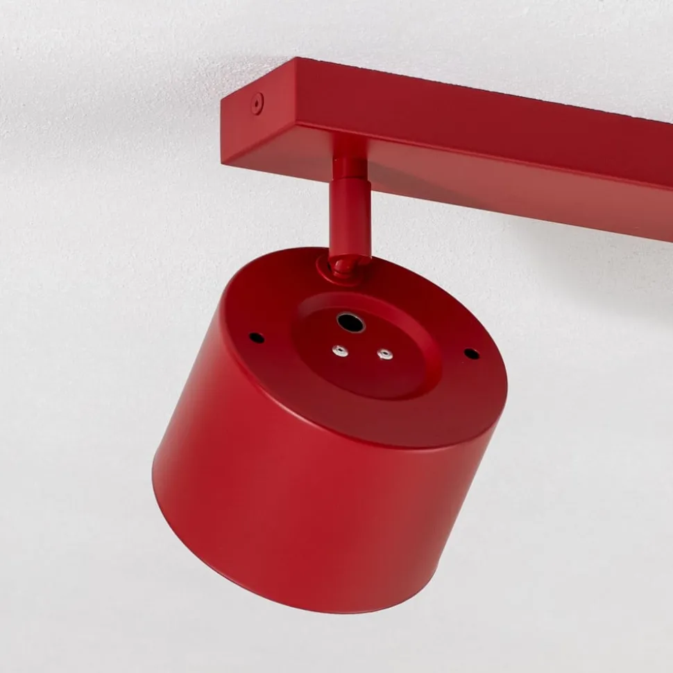 Plafondspot Chloe verstelbaar 2-lamps, rood