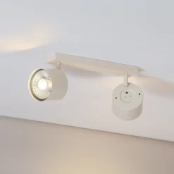 Plafondspot Chloe verstelbaar 2-lamps, beige