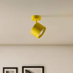 Plafondspot Chloe verstelbaar 1-lamp, geel