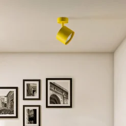 Plafondspot Chloe verstelbaar 1-lamp, geel