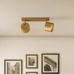 Plafondspot Chloe verstelbaar 2-lamps, goud