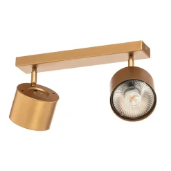 Plafondspot Chloe verstelbaar 2-lamps, goud