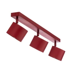 Plafondspot Chloe verstelbaar 3-lamps, rood