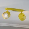 Plafondspot Chloe verstelbaar 2-lamps, geel