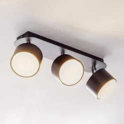 Plafondspot Cloudy 3-lamps zwart