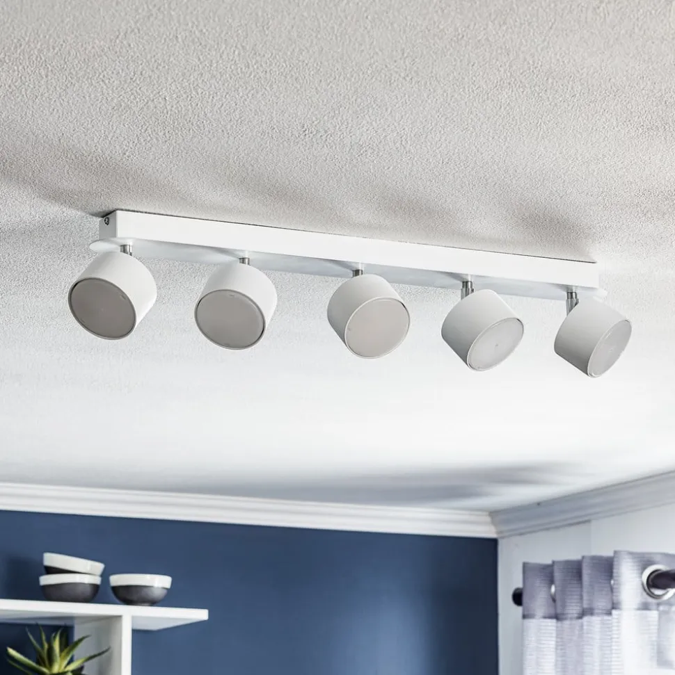 Plafondspot Cloudy 5-lamps wit