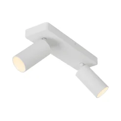 Plafondspot Clubs, 2-lamps, wit