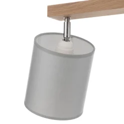 Plafondspot Corralee, grijs, 2-lamps