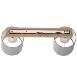 Plafondspot Corralee, grijs, 2-lamps