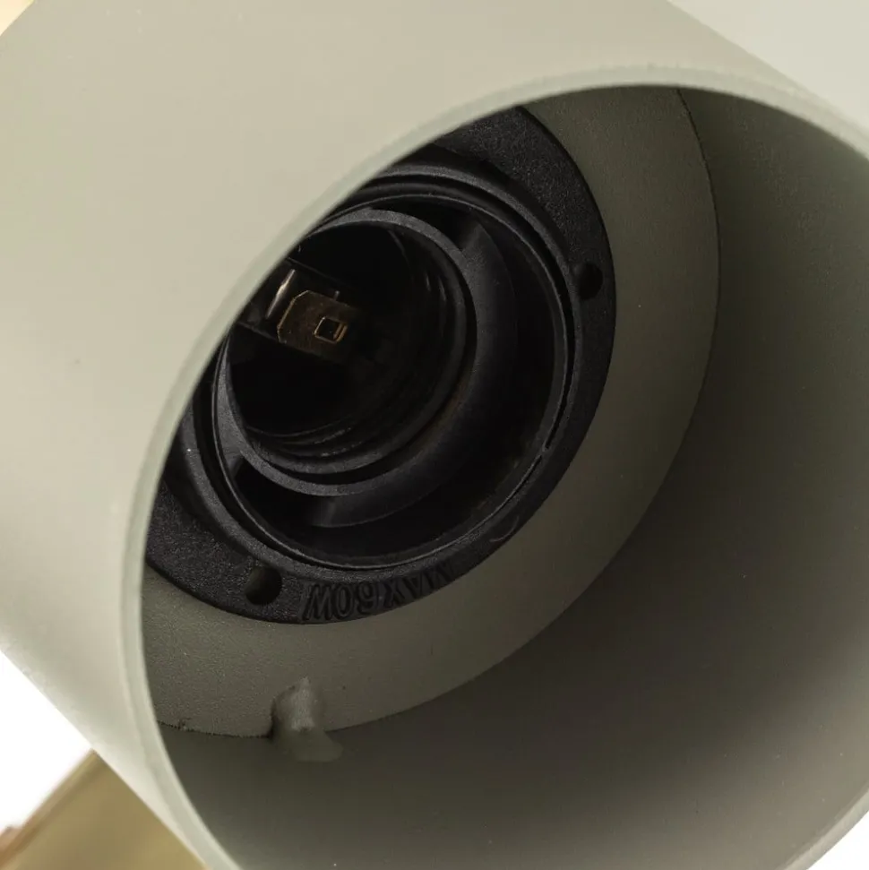 Plafondspot Destin, 3-lamps groen/messing