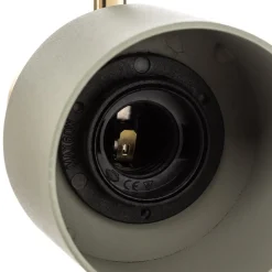 Plafondspot Destin, 2-lamps groen/messing