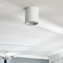 Plafondspot downlight Round in wit, Ø 13,3 cm