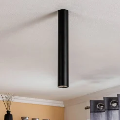 Plafondspot Eye, hoogte 40 cm, zwart