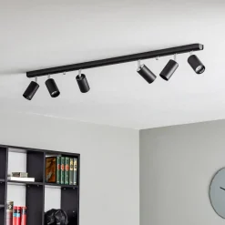 Plafondspot Eye Spot 6-lamps, zwart