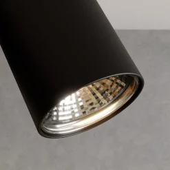 Plafondspot Eye Spot 6-lamps, zwart