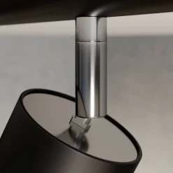 Plafondspot Eye Spot 6-lamps, zwart