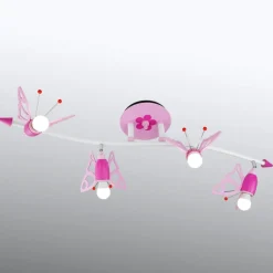 Plafondspot Falter voor kinderkamer, met 4 lampjes