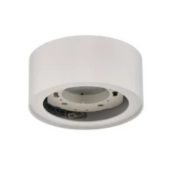 Plafondspot Flea van staal, wit