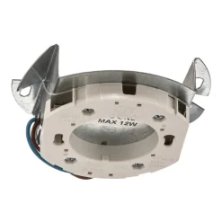 Plafondspot Flea van staal, wit