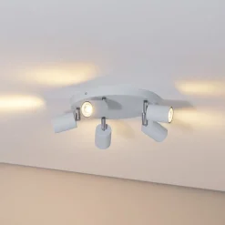 Plafondspot Fun, lichtblauw, Ø 30 cm, verstelbaar, GU10