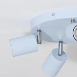 Plafondspot Fun, lichtblauw, Ø 30 cm, verstelbaar, GU10