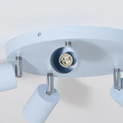 Plafondspot Fun, lichtblauw, Ø 30 cm, verstelbaar, GU10