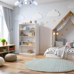 Plafondspot Fun, lichtblauw, Ø 30 cm, verstelbaar, GU10