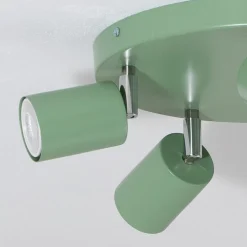 Plafondspot Fun, lichtgroen, Ø 30 cm, verstelbaar, GU10