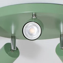 Plafondspot Fun, lichtgroen, Ø 30 cm, verstelbaar, GU10
