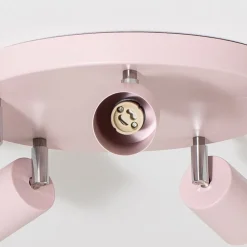 Plafondspot Fun, roze, Ø 30 cm, verstelbaar, GU10