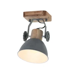 Plafondspot Gearwood. 1-lamp, grijs