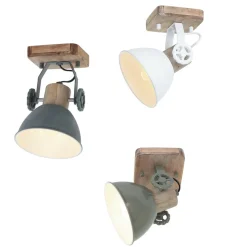 Plafondspot Gearwood. 1-lamp, grijs