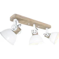 Plafondspot Gearwood, 3-lamps wit