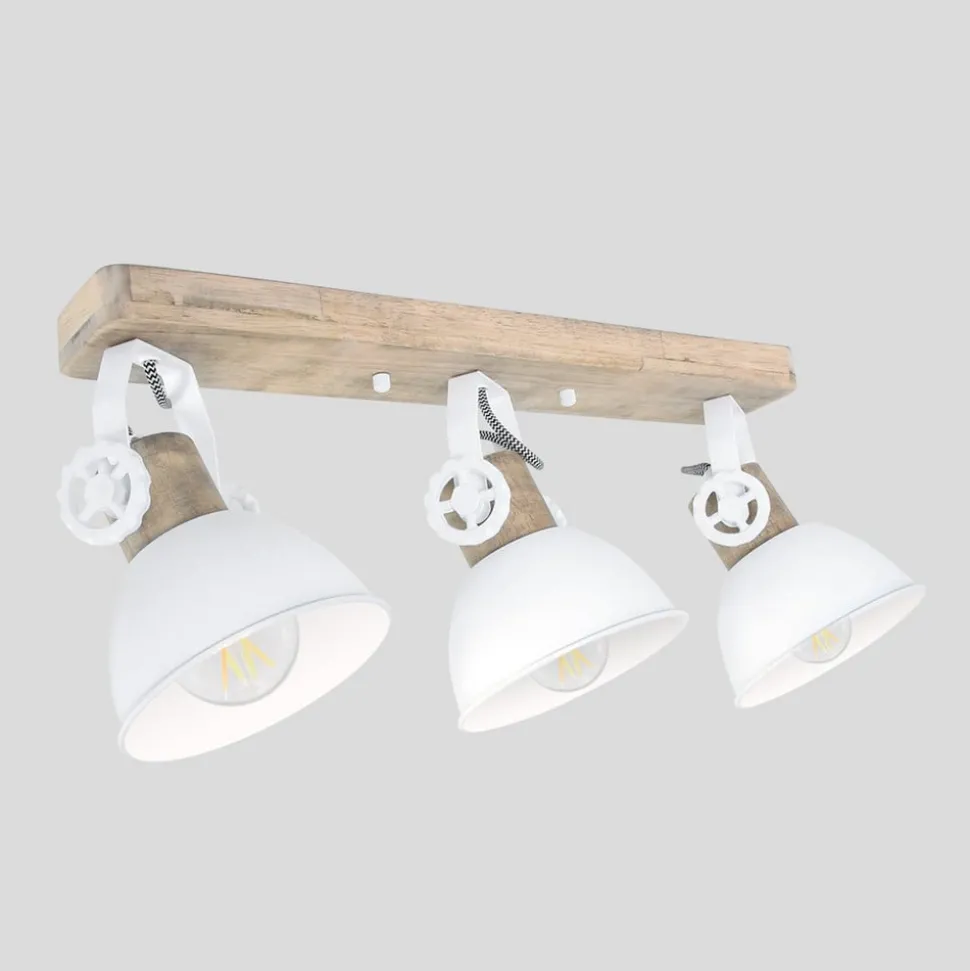Plafondspot Gearwood, 3-lamps wit