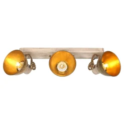 Plafondspot Gearwood, 3-lamps brons