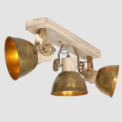 Plafondspot Gearwood, 3-lamps brons