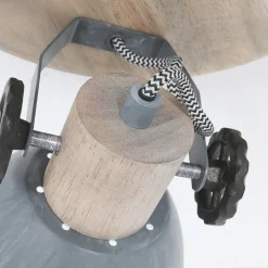 Plafondspot Gearwood, 3-lamps rond, grijs