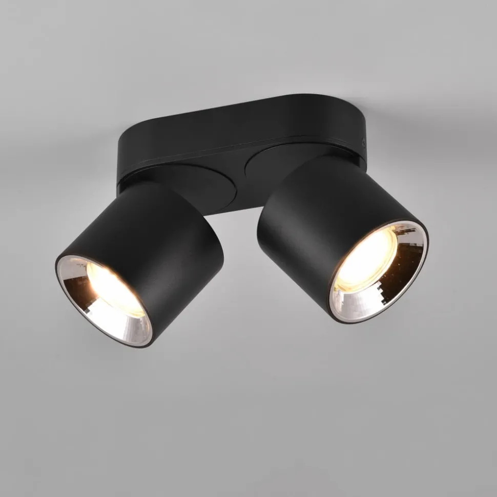 Plafondspot Guayana GU10 2-lamps zwart