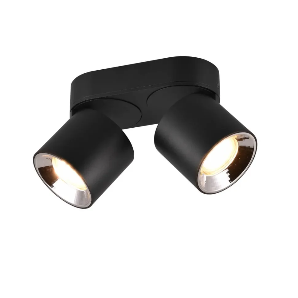 Plafondspot Guayana GU10 2-lamps zwart