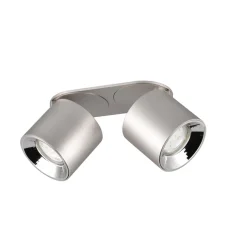 Plafondspot Guayana GU10 2-lamps nikkel