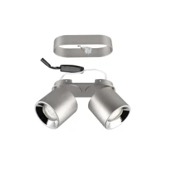 Plafondspot Guayana GU10 2-lamps nikkel