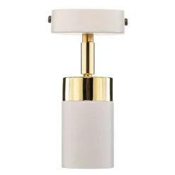 Plafondspot Joker, wit/goud, 1-lamp
