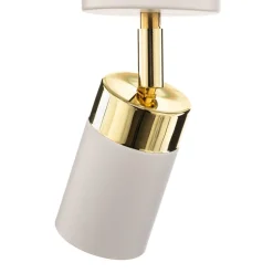 Plafondspot Joker, wit/goud, 1-lamp