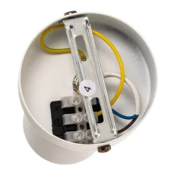 Plafondspot Joker, wit/goud, 1-lamp