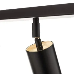 Plafondspot Kumo zwart/goud 4-lamps