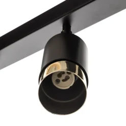 Plafondspot Kumo zwart/goud 4-lamps