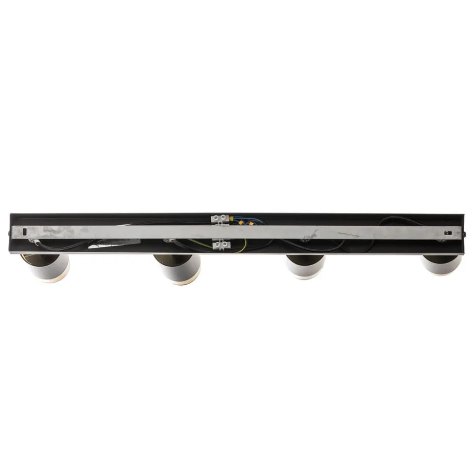 Plafondspot Kumo zwart/goud 4-lamps