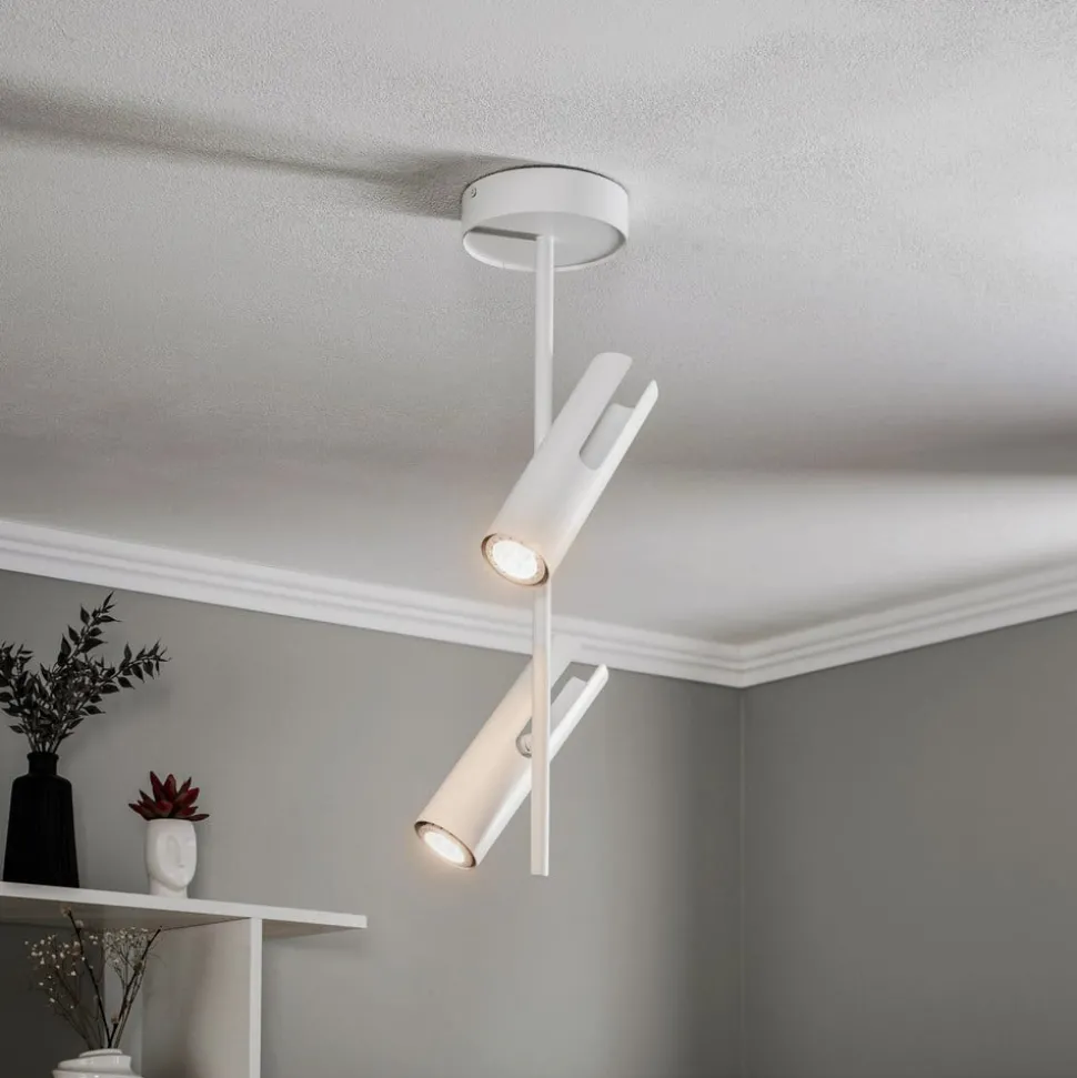 Plafondspot Leda 2, 2-lamps, wit